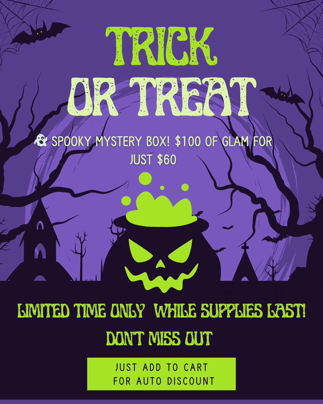Spooky Mystery Box $100 Worth of Glam for Just $60