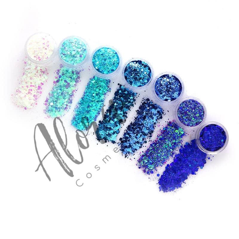 Blue Glitter Tower - AloraCosmetics