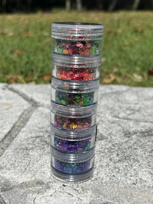 Color Shifting Glitter Tower