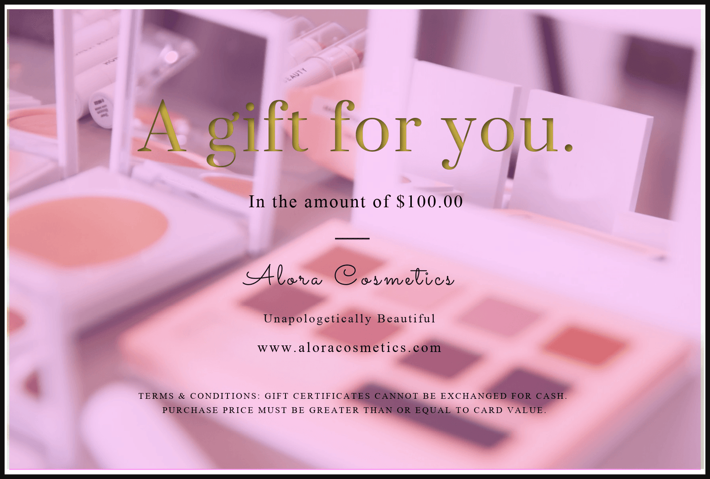 Alora Cosmetics Gift Cards - AloraCosmetics