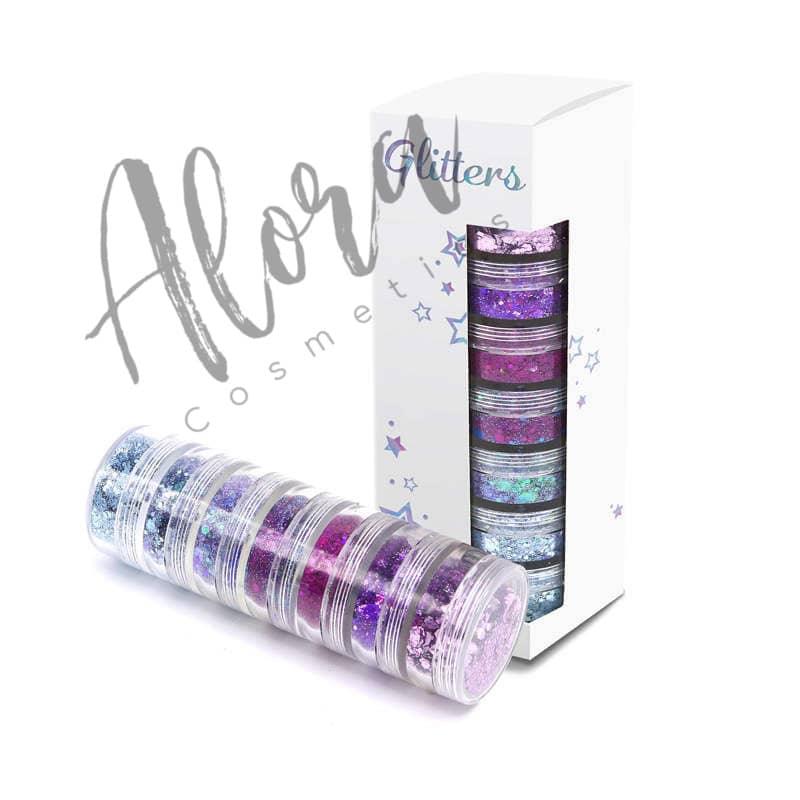 Purple Glitter Tower - AloraCosmetics