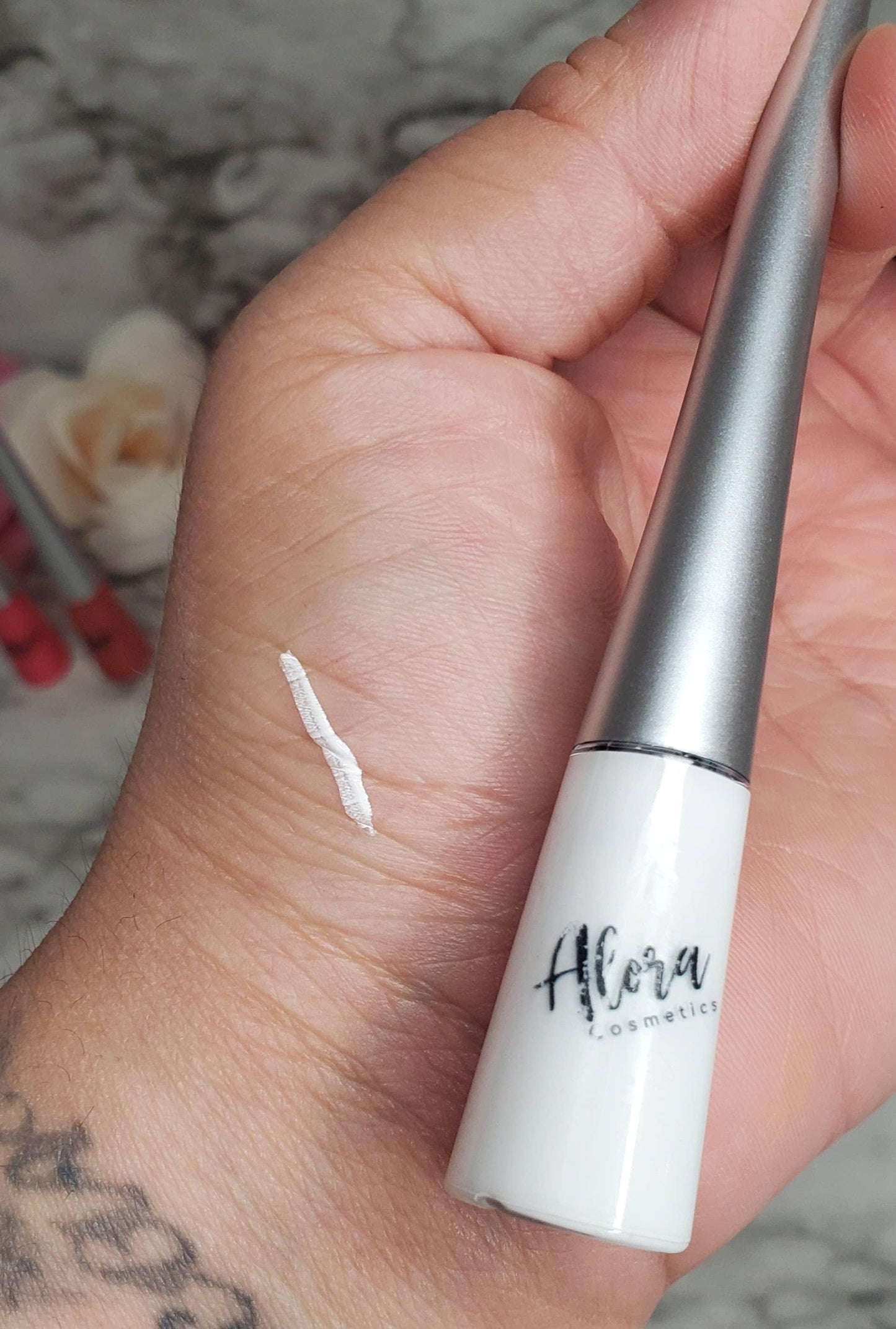 White Waterproof Liquid Eyeliner - AloraCosmetics
