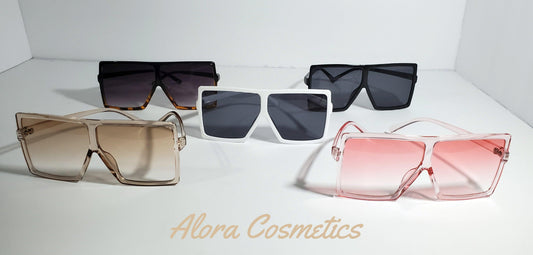 Black Oversized Stunner Shades - AloraCosmetics