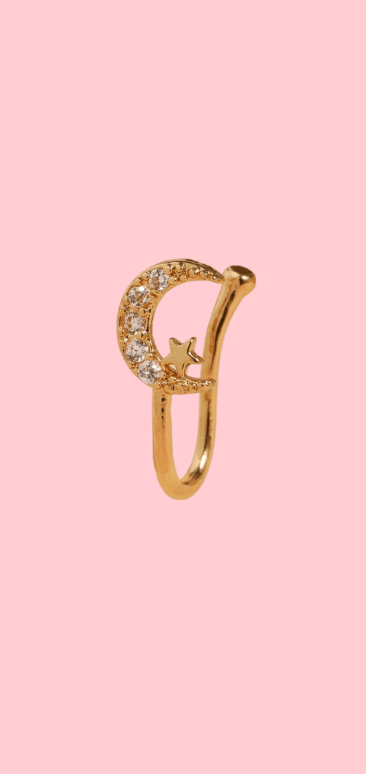 Moon Nose Clip on Ring - AloraCosmetics