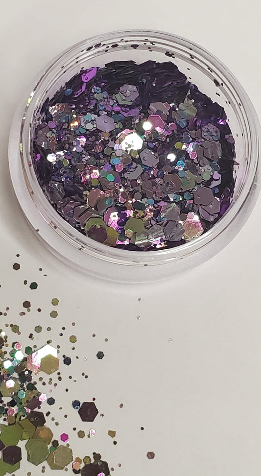 Chameleon Purple and Teal Glitter - AloraCosmetics