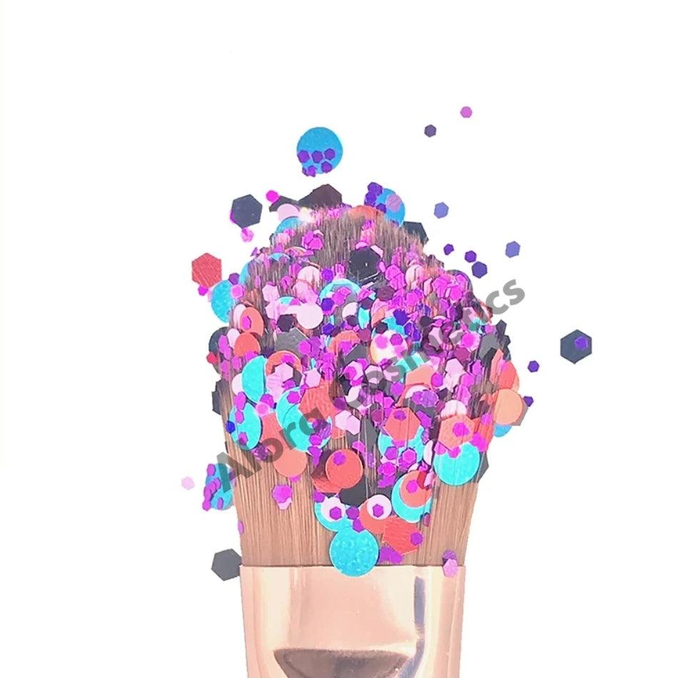 Chunky Blue Red and Purple Mix - AloraCosmetics