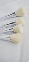 Load image into Gallery viewer, Iridescent 10 Pc Crystal Brush Set and Makeup bag - AloraCosmetics  
