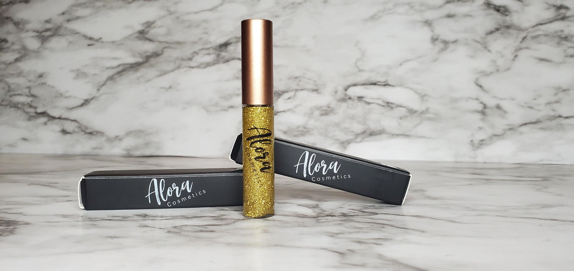 Yellow Glitter Liner - AloraCosmetics  
