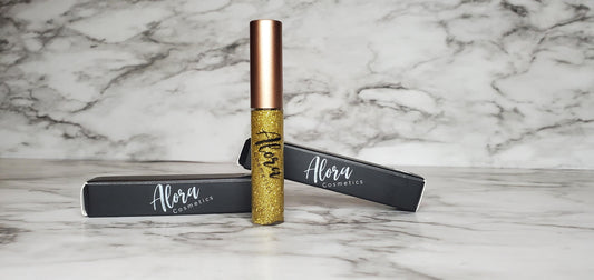 Yellow Glitter Liner - AloraCosmetics  