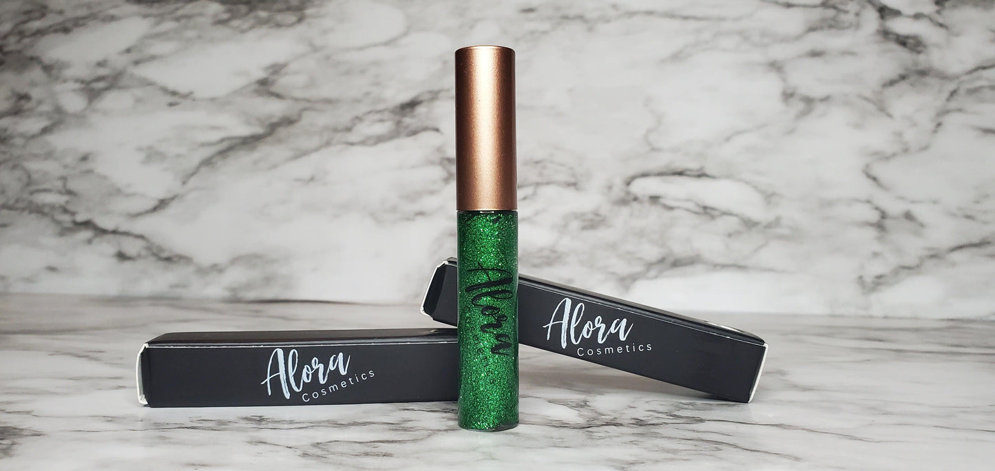Green Glitter Liner - AloraCosmetics  
