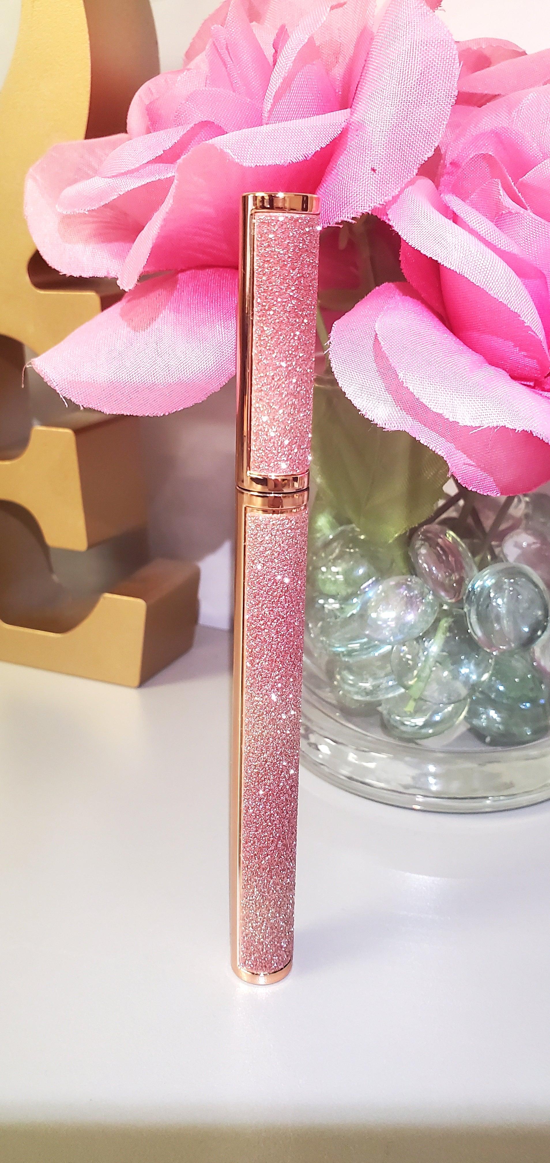 Pink Bling 2 in 1 black eyeliner adhesive - AloraCosmetics  