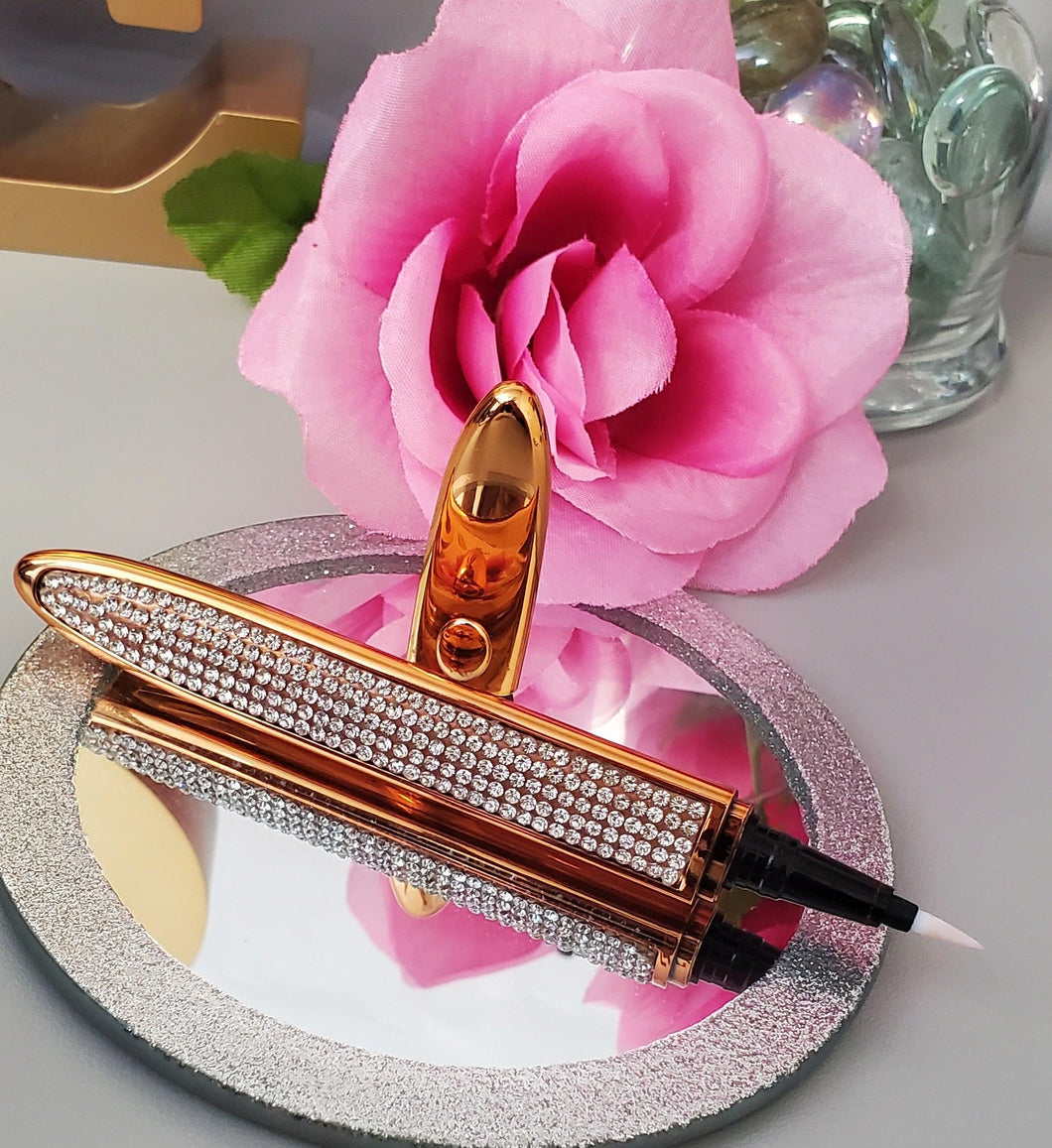 2 in 1 Diamond Clear Eyeliner Adhesive - AloraCosmetics  