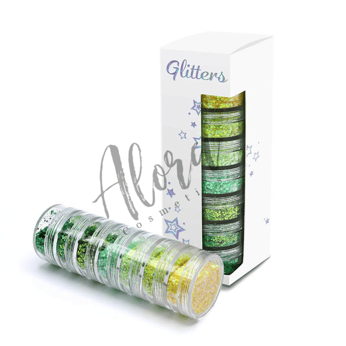 Green Glitter Tower - AloraCosmetics  