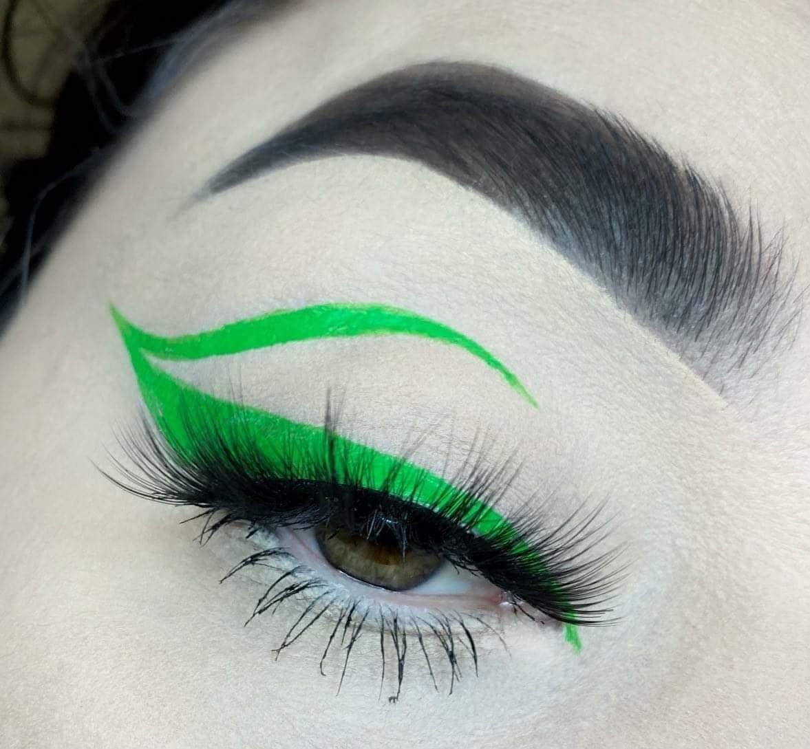 Lime Green Waterproof Liquid Eyeliner - AloraCosmetics  