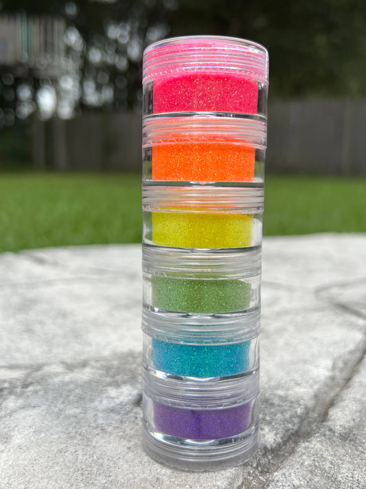 Neon Glitter Tower