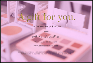 Alora Cosmetics Gift Cards - AloraCosmetics  