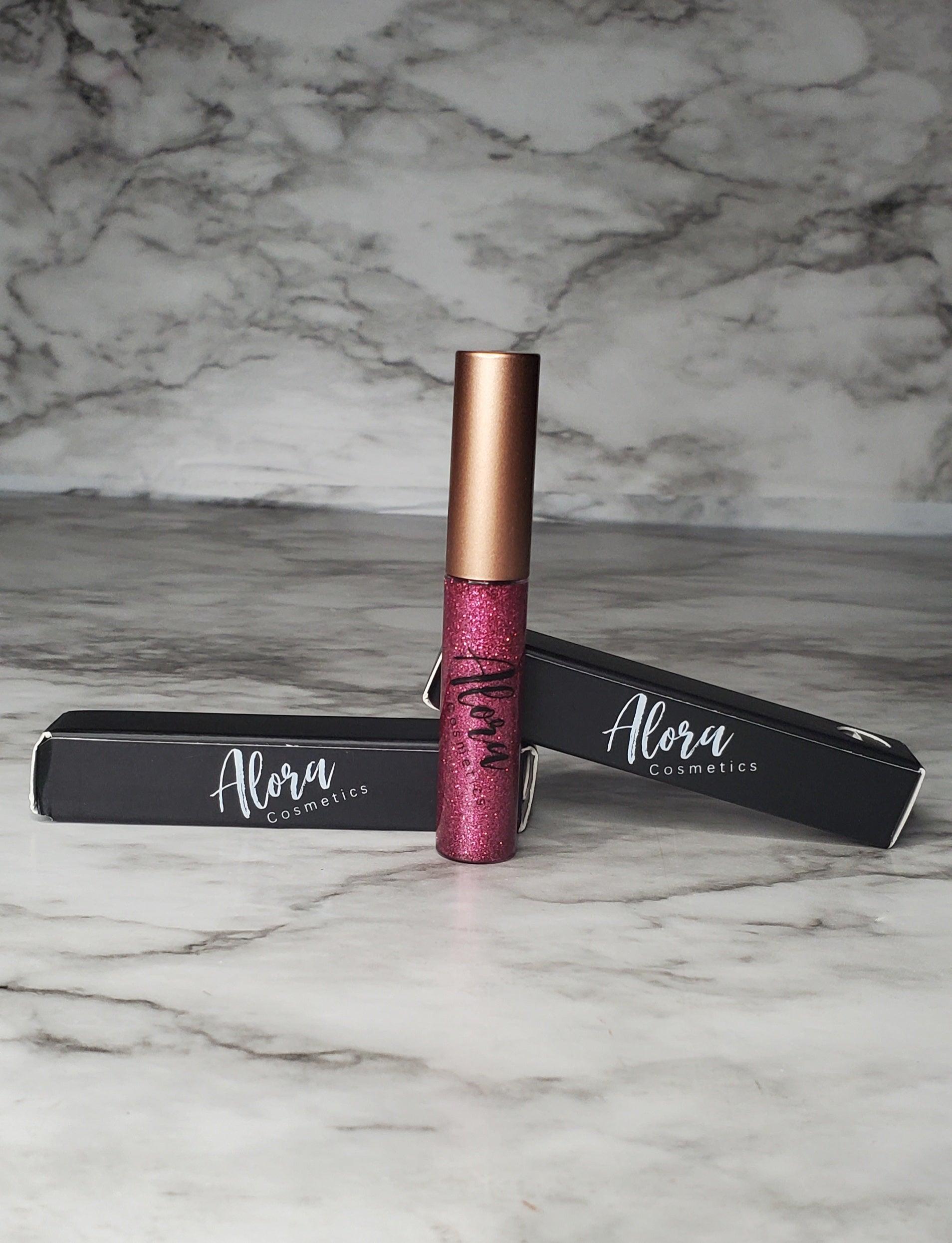Magenta Glitter Liner - AloraCosmetics  