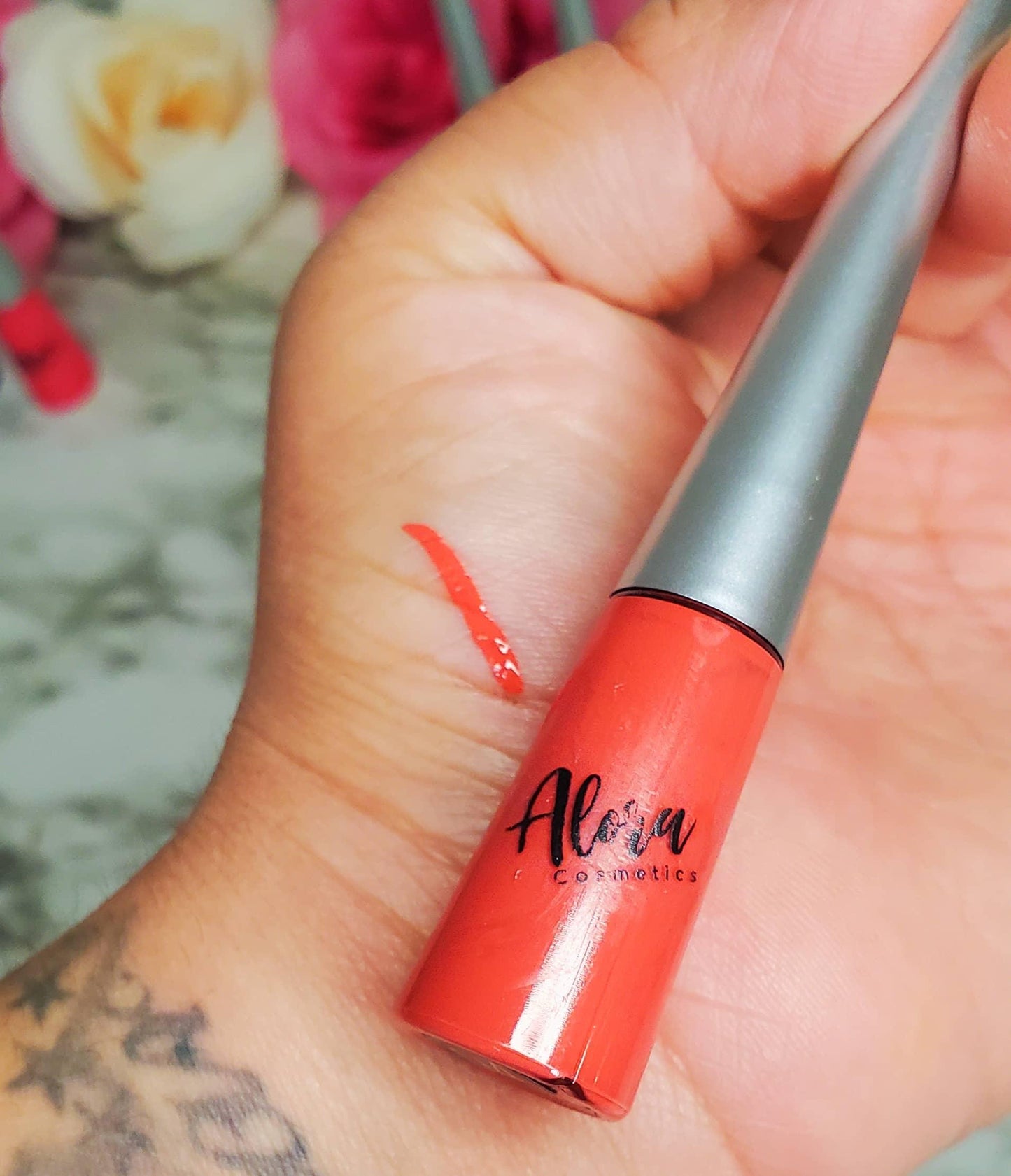 Red Waterproof Liquid Eyeliner - AloraCosmetics  