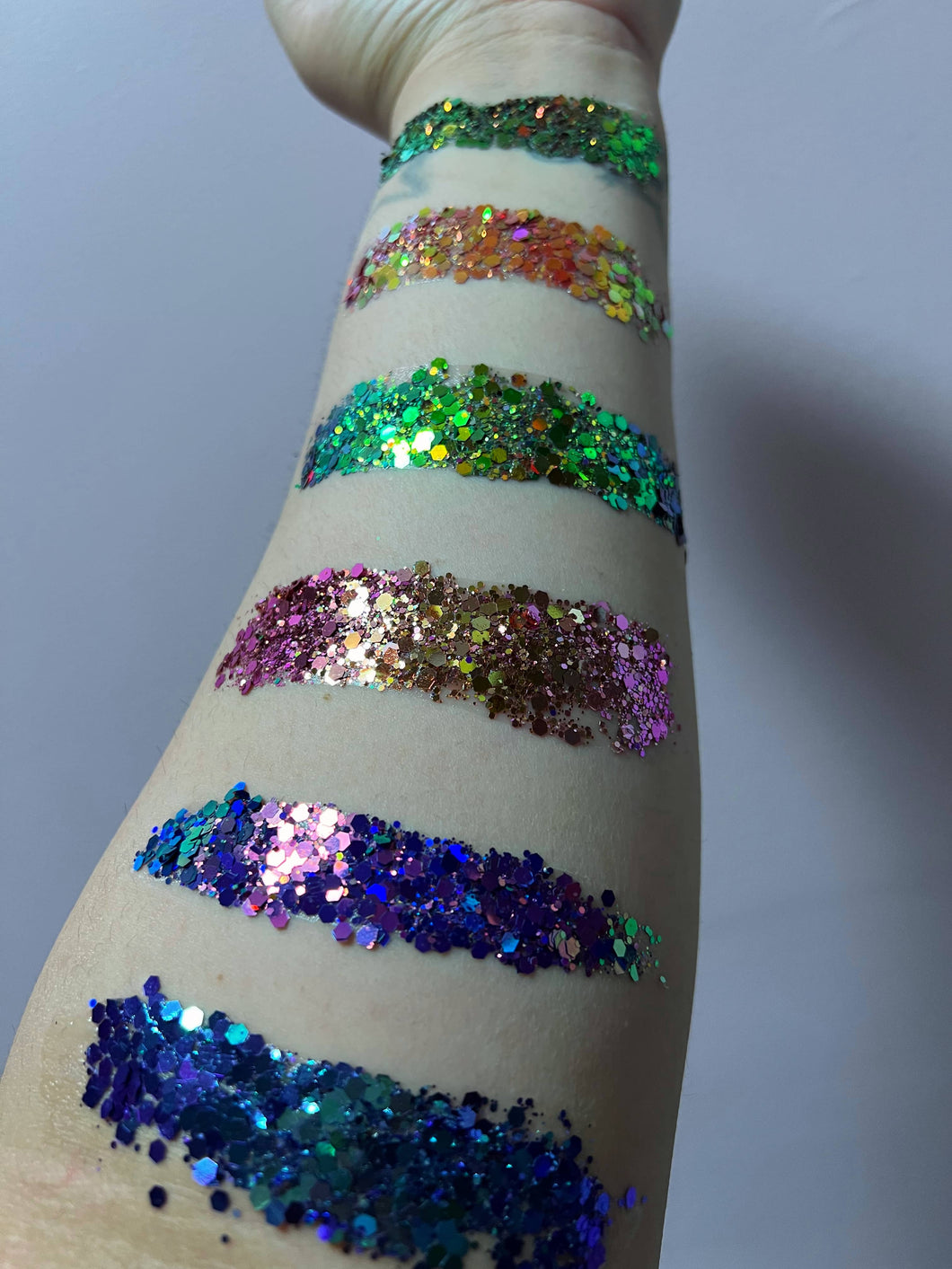 Color Shifting Glitter Tower