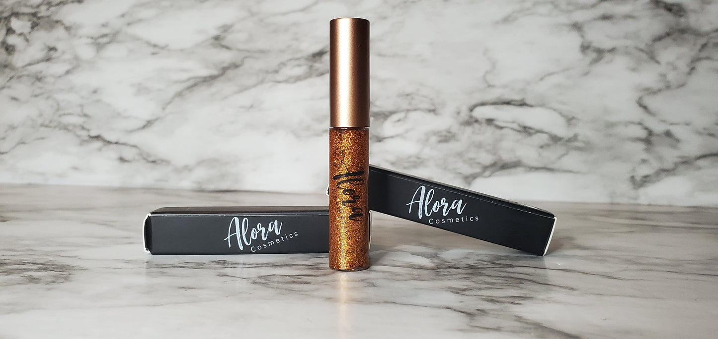 Orange Glitter Liner - AloraCosmetics  