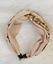 Load image into Gallery viewer, Khaki Chain Fashion Twist Headbands - AloraCosmetics  
