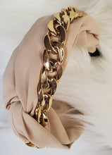 Load image into Gallery viewer, Khaki Chain Fashion Twist Headbands - AloraCosmetics  
