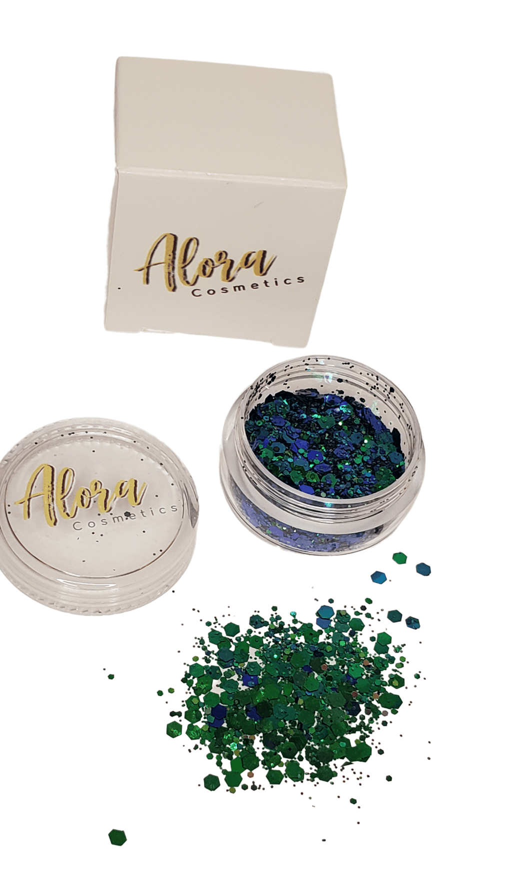 Chameleon Blue and Green Glitter - AloraCosmetics  