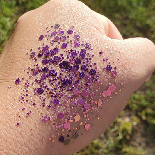 Chameleon Purple Pink And Gold Glitter - AloraCosmetics  