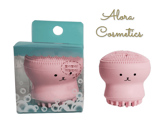 Pink Baby Jellyfish Silicone Face Brush - AloraCosmetics  