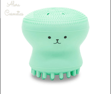Load image into Gallery viewer, Hot Pink Baby Jellyfish Silicone Face Wash  Brush - AloraCosmetics  
