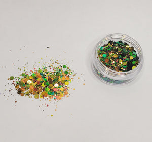 Chameleon Gold and Green Glitter - AloraCosmetics  