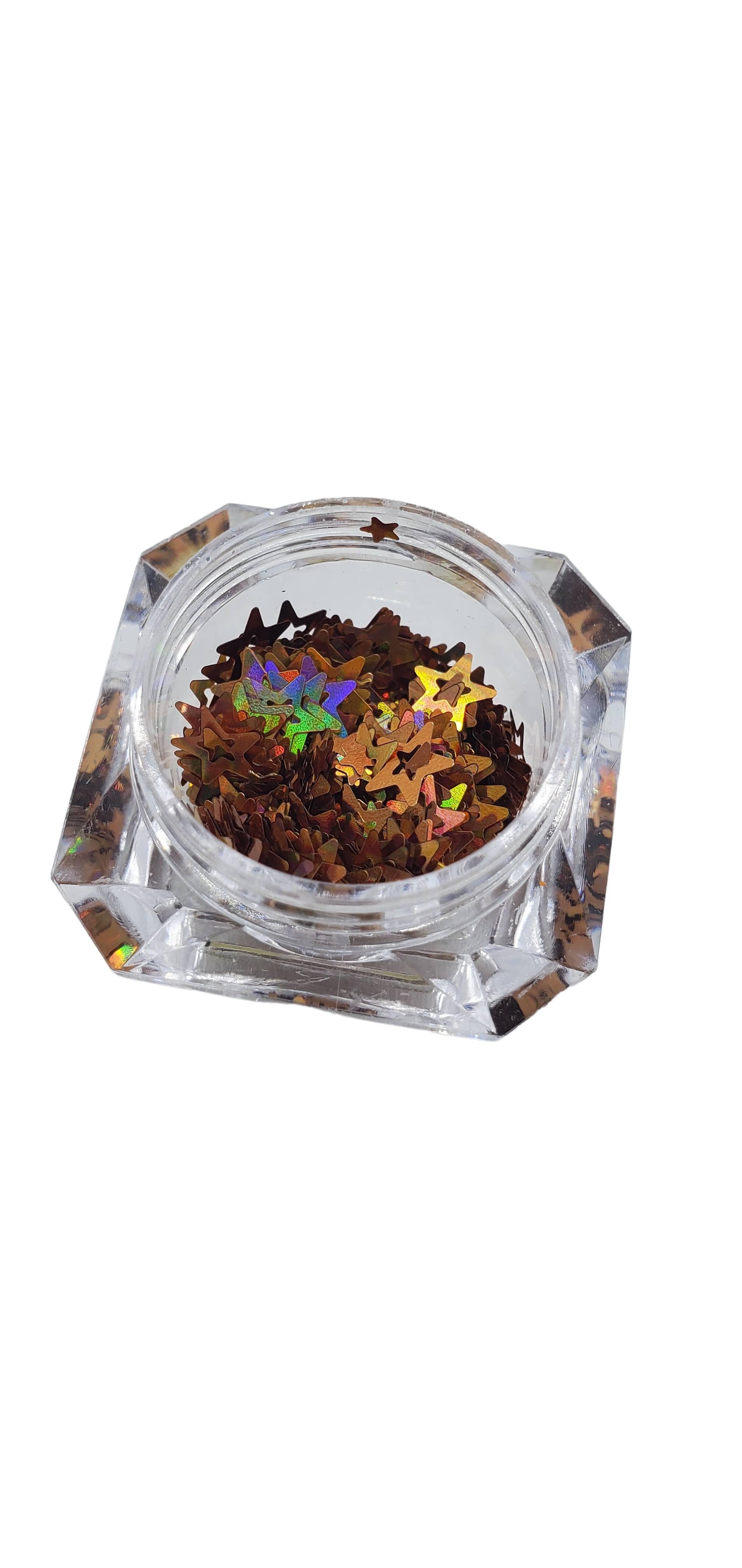 Gold Holographic Stars - AloraCosmetics  