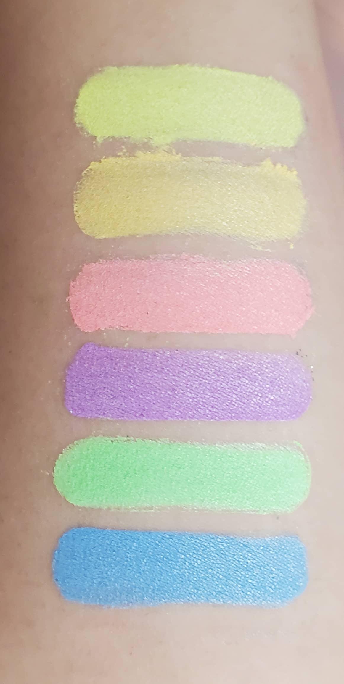 Pastel Shimmer Pigments Stack - AloraCosmetics  