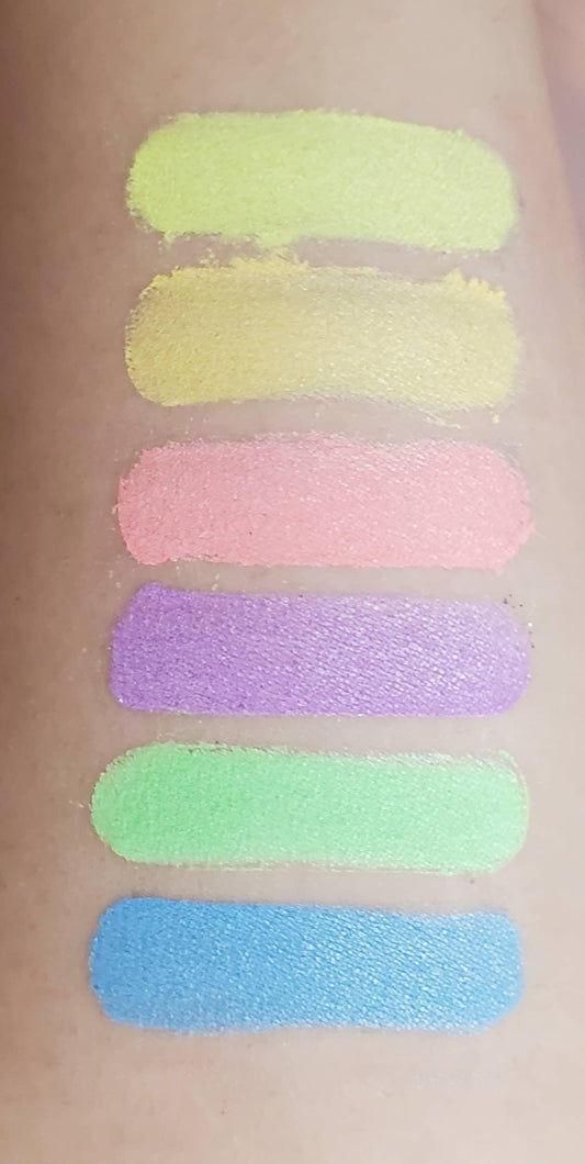 Pastel Shimmer Pigments Stack - AloraCosmetics  