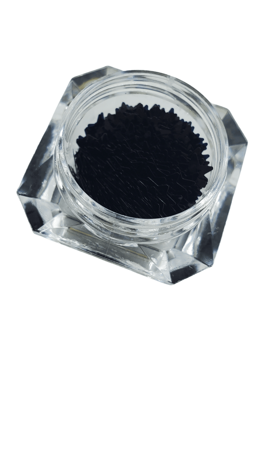 Black Sparkle Stars - AloraCosmetics  