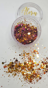 Chameleon  Pink and Gold Glitter - AloraCosmetics  