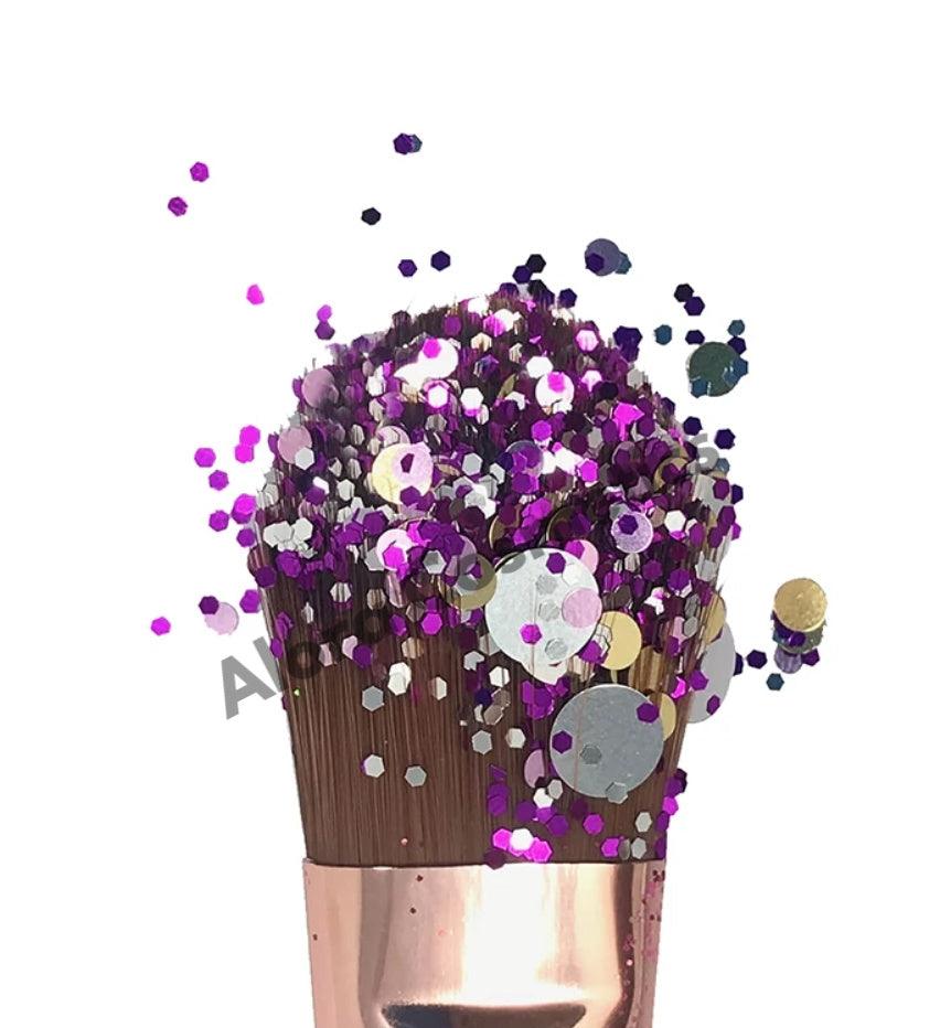 Chunky Party People Gold, Silver and Purple Mix