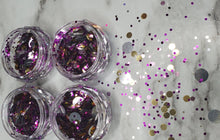 Load image into Gallery viewer, Chunky Party People Gold, Silver and Purple Mix - AloraCosmetics  
